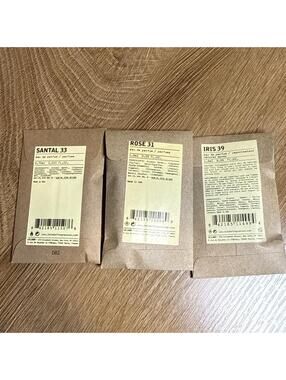 Le Labo Eau de Parfum Samples- Santal 33, Rose 31, Iris 39